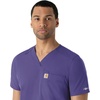 image:imageCarhartt Scrubs for Men Force Essentials VNeck Shirttail Tops with 4 PocketsGrape