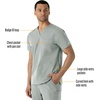 image:imageCarhartt Scrubs for Men Force Essentials VNeck Shirttail Tops with 4 PocketsGrey
