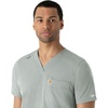 image:imageCarhartt Scrubs for Men Force Essentials VNeck Shirttail Tops with 4 PocketsGrey