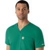 image:imageCarhartt Scrubs for Men Force Essentials VNeck Shirttail Tops with 4 PocketsHunter