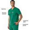 image:imageCarhartt Scrubs for Men Force Essentials VNeck Shirttail Tops with 4 PocketsHunter