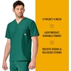 image:imageCarhartt Scrubs for Men Force Essentials VNeck Shirttail Tops with 4 PocketsHunter Green