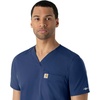 image:imageCarhartt Scrubs for Men Force Essentials VNeck Shirttail Tops with 4 PocketsNavy