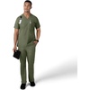 image:imageCarhartt Scrubs for Men Force Essentials VNeck Shirttail Tops with 4 PocketsOlive