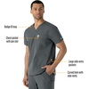 image:imageCarhartt Scrubs for Men Force Essentials VNeck Shirttail Tops with 4 PocketsPewter