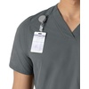 image:imageCarhartt Scrubs for Men Force Essentials VNeck Shirttail Tops with 4 PocketsPewter