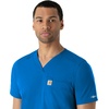 image:imageCarhartt Scrubs for Men Force Essentials VNeck Shirttail Tops with 4 PocketsRoyal