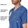 image:imageCarhartt Scrubs for Men Force Essentials VNeck Shirttail Tops with 4 PocketsRoyal Blue