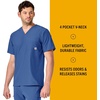image:imageCarhartt Scrubs for Men Force Essentials VNeck Shirttail Tops with 4 PocketsRoyal Blue