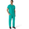 image:imageCarhartt Scrubs for Men Force Essentials VNeck Shirttail Tops with 4 PocketsTeal Blue