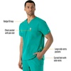 image:imageCarhartt Scrubs for Men Force Essentials VNeck Shirttail Tops with 4 PocketsTeal Blue