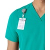 image:imageCarhartt Scrubs for Men Force Essentials VNeck Shirttail Tops with 4 PocketsTeal Blue