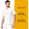 image:imageCarhartt Scrubs for Men Force Essentials VNeck Shirttail Tops with 4 PocketsWhite
