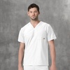 image:imageCarhartt Scrubs for Men Force Essentials VNeck Shirttail Tops with 4 PocketsWhite