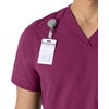image:imageCarhartt Scrubs for Men Force Essentials VNeck Shirttail Tops with 4 PocketsWine