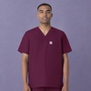 image:imageCarhartt Scrubs for Men Force Essentials VNeck Shirttail Tops with 4 PocketsWine