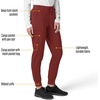 image:imageCarhartt Scrubs for Women Force CrossFlex Cargo Joggers Pants with Drawstring and 8 PocketsAmber Terrain