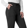 image:imageCarhartt Scrubs for Women Force CrossFlex Cargo Joggers Pants with Drawstring and 8 PocketsBlack