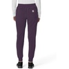 image:imageCarhartt Scrubs for Women Force CrossFlex Cargo Joggers Pants with Drawstring and 8 PocketsBlack Plum