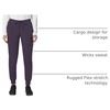 image:imageCarhartt Scrubs for Women Force CrossFlex Cargo Joggers Pants with Drawstring and 8 PocketsBlack Plum