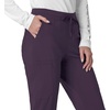 image:imageCarhartt Scrubs for Women Force CrossFlex Cargo Joggers Pants with Drawstring and 8 PocketsBlack Plum