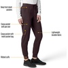 image:imageCarhartt Scrubs for Women Force CrossFlex Cargo Joggers Pants with Drawstring and 8 PocketsDark Sepia