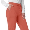 image:imageCarhartt Scrubs for Women Force CrossFlex Cargo Joggers Pants with Drawstring and 8 PocketsDusty Cedar