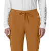 image:imageCarhartt Scrubs for Women Force CrossFlex Cargo Joggers Pants with Drawstring and 8 PocketsFox Brown