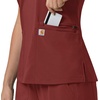 image:imageCarhartt Scrubs for Women Force CrossFlex Panel VNeck Tops with 3 PocketsAmber Terrain