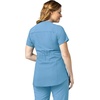 image:imageCarhartt Scrubs for Women Force CrossFlex Panel VNeck Tops with 3 PocketsAzure Blue