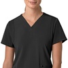 image:imageCarhartt Scrubs for Women Force CrossFlex Panel VNeck Tops with 3 PocketsBlack