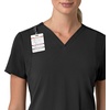 image:imageCarhartt Scrubs for Women Force CrossFlex Panel VNeck Tops with 3 PocketsBlack