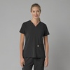 image:imageCarhartt Scrubs for Women Force CrossFlex Panel VNeck Tops with 3 PocketsBlack