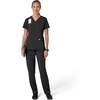 image:imageCarhartt Scrubs for Women Force CrossFlex Panel VNeck Tops with 3 PocketsBlack