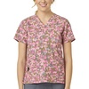 image:imageCarhartt Scrubs for Women Force CrossFlex Panel VNeck Tops with 3 PocketsBrush Camo