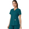 image:imageCarhartt Scrubs for Women Force CrossFlex Panel VNeck Tops with 3 PocketsCaribbean