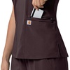 image:imageCarhartt Scrubs for Women Force CrossFlex Panel VNeck Tops with 3 PocketsDark Sepia