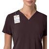 image:imageCarhartt Scrubs for Women Force CrossFlex Panel VNeck Tops with 3 PocketsDark Sepia