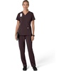 image:imageCarhartt Scrubs for Women Force CrossFlex Panel VNeck Tops with 3 PocketsDark Sepia