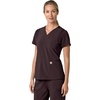 image:imageCarhartt Scrubs for Women Force CrossFlex Panel VNeck Tops with 3 PocketsDark Sepia