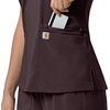 image:imageCarhartt Scrubs for Women Force CrossFlex Panel VNeck Tops with 3 PocketsDark Sepia