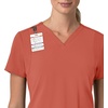 image:imageCarhartt Scrubs for Women Force CrossFlex Panel VNeck Tops with 3 PocketsDusty Cedar