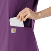 image:imageCarhartt Scrubs for Women Force CrossFlex Panel VNeck Tops with 3 PocketsEggplant