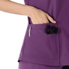 image:imageCarhartt Scrubs for Women Force CrossFlex Panel VNeck Tops with 3 PocketsEggplant