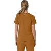image:imageCarhartt Scrubs for Women Force CrossFlex Panel VNeck Tops with 3 PocketsFox Brown