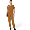 image:imageCarhartt Scrubs for Women Force CrossFlex Panel VNeck Tops with 3 PocketsFox Brown
