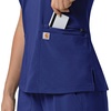 image:imageCarhartt Scrubs for Women Force CrossFlex Panel VNeck Tops with 3 PocketsGalaxy Blue