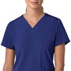 image:imageCarhartt Scrubs for Women Force CrossFlex Panel VNeck Tops with 3 PocketsGalaxy Blue