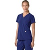 image:imageCarhartt Scrubs for Women Force CrossFlex Panel VNeck Tops with 3 PocketsGalaxy Blue