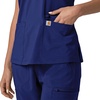 image:imageCarhartt Scrubs for Women Force CrossFlex Panel VNeck Tops with 3 PocketsGalaxy Blue